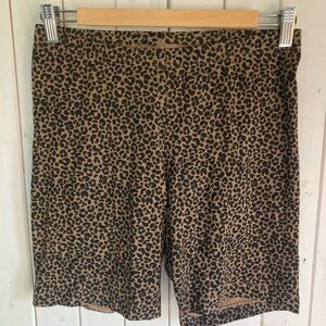 Old Navy Animal Print Shorts - Black and Tan